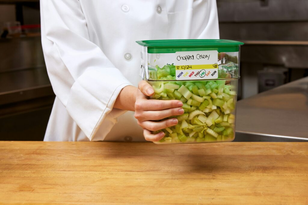 What is a Cambro Container and Why is it Your Best Friend? - 4 QT FreshPro CamSquares with Label - Eleven36 Blog